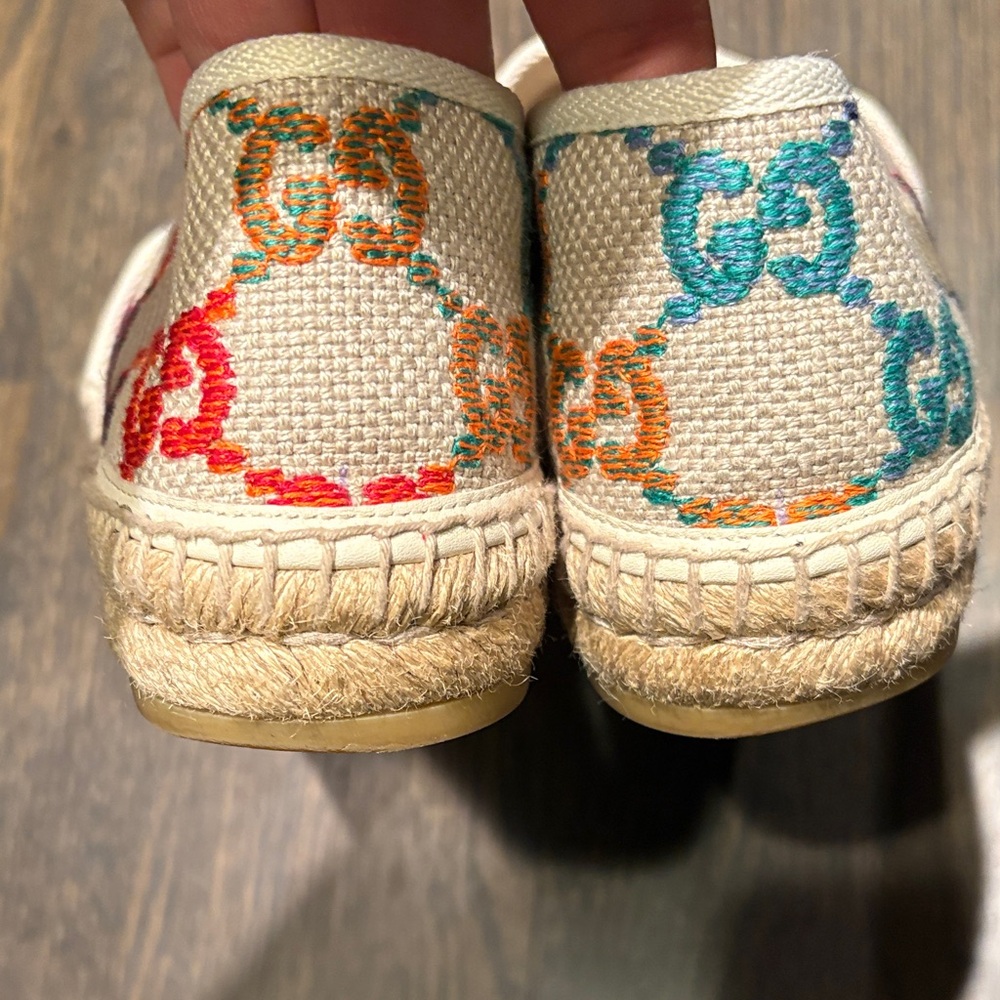 Gucci l’aveugle par amour Beige and Multicolor rainbow 39  Espadrilles Spain 9 - Picture 4 of 12